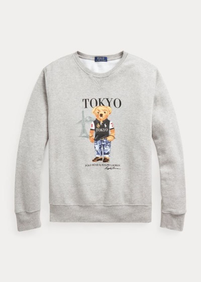 Men's Polo Ralph Lauren Tokyo Bear Fleece Sweatshirt | 412895QYN